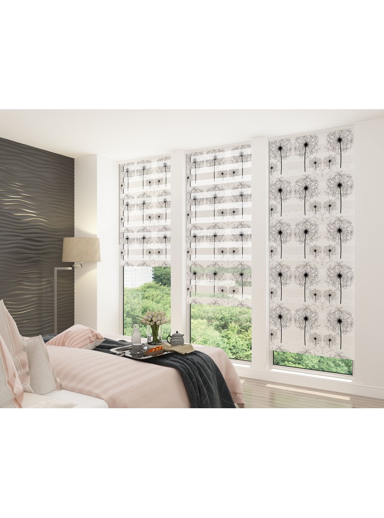 ZEBRA PERDE SİYAH KARAHİNDİBA MODELİ